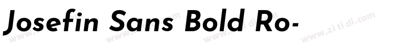 Josefin Sans Bold Ro字体转换